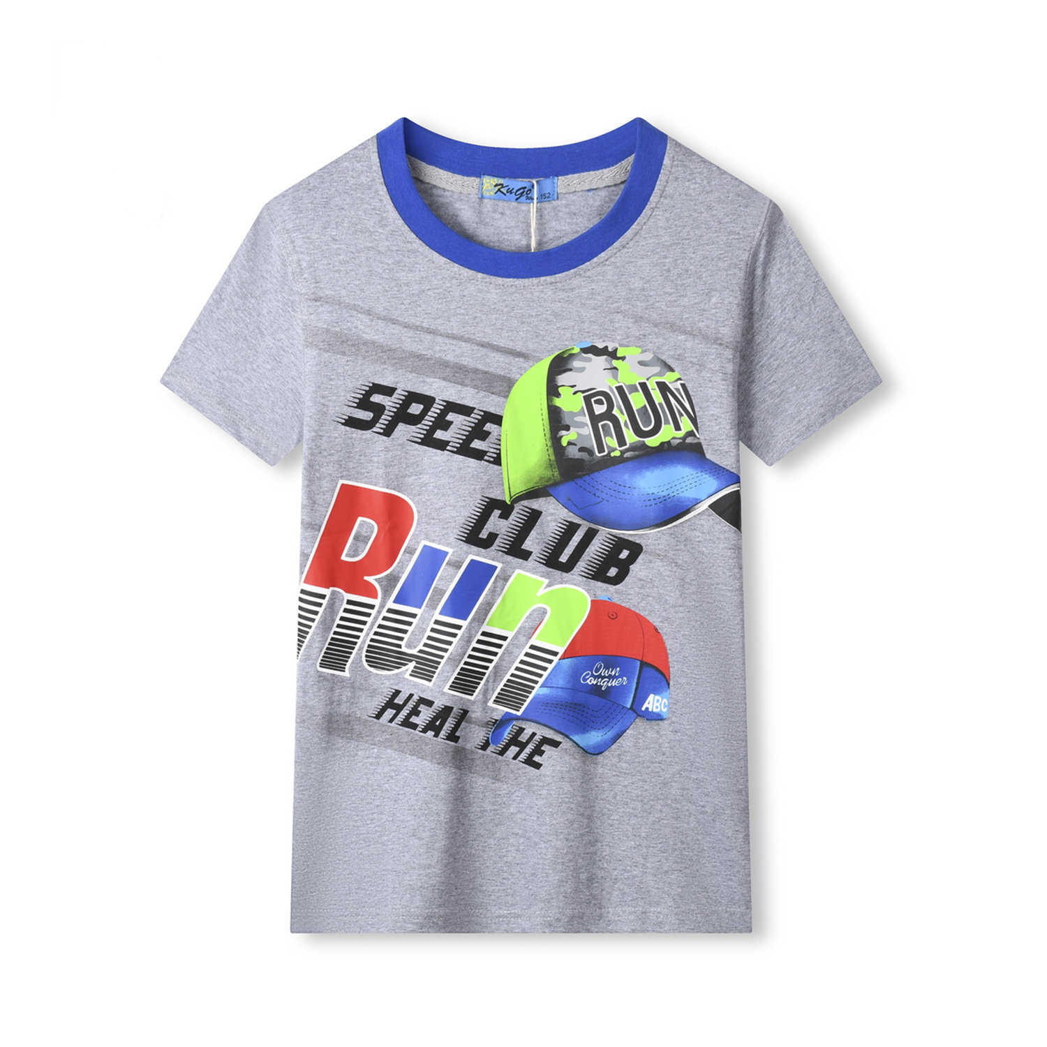 Chlapecké tričko - KUGO TM9210, šedá Barva: Šedá, Velikost: 164