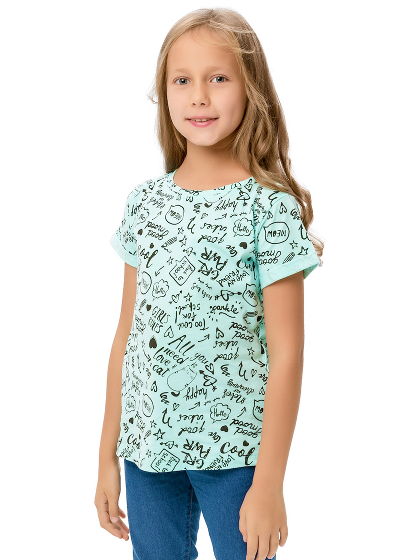 Dívčí tričko - Winkiki WJG 92583, mentolová Barva: Zelinkavá, Velikost: 152