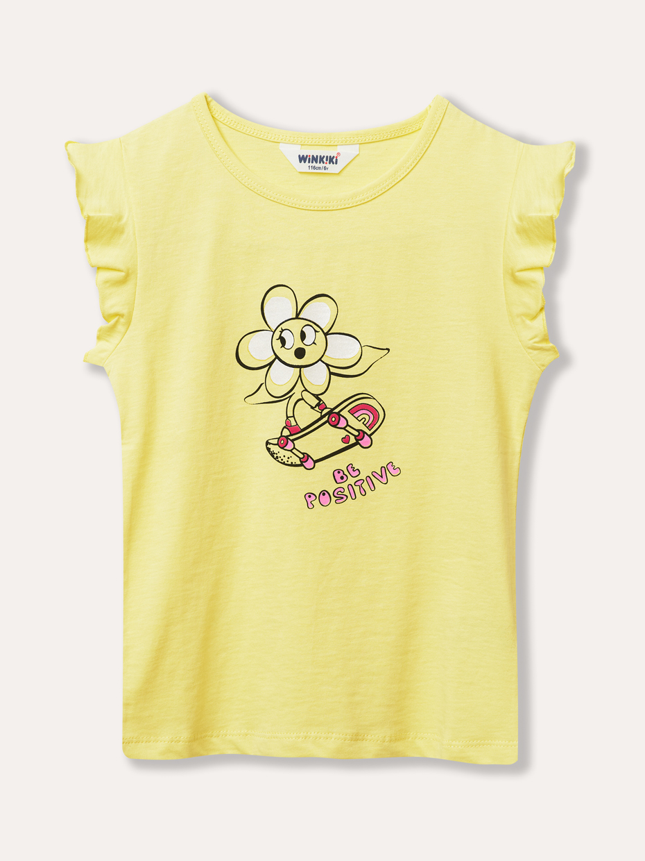 Dívčí tričko - Winkiki WKG 31101, žlutá Barva: Žlutá, Velikost: 110