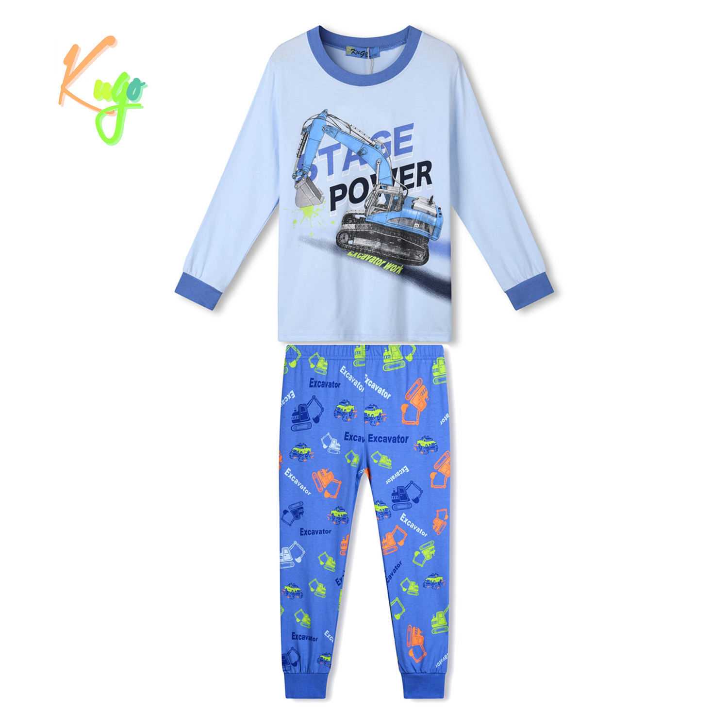 Chlapecké pyžamo - KUGO MP1370, světlonce modrá Barva: Modrá, Velikost: 116