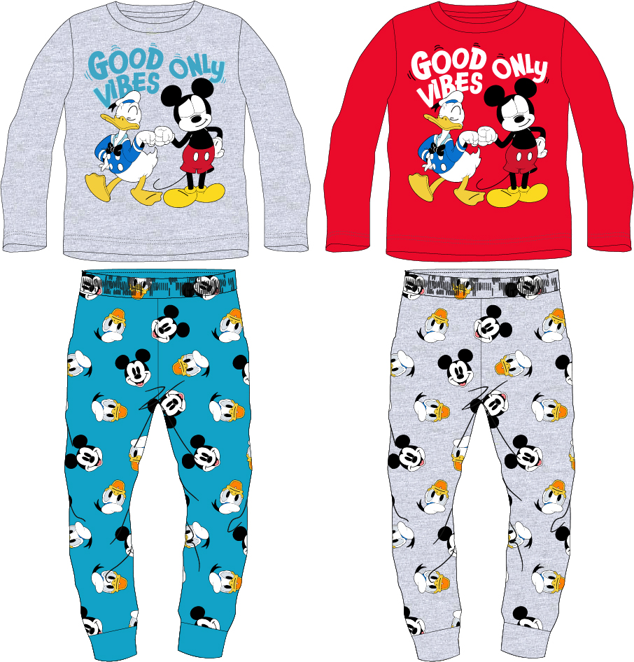 Mickey Mouse - licence Chlapecké pyžamo - Mickey Mouse 5204B007, šedý melír / tyrkysová Barva: Šedá, Velikost: 104