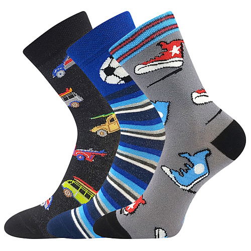 Chlapecké ponožky Boma - 057-21-43, mix barev 4 Barva: Mix barev, Velikost: 25-29
