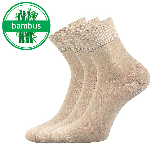 Bambusové ponožky Lonka - Demi, béžová Barva: Béžová, Velikost: 35-38