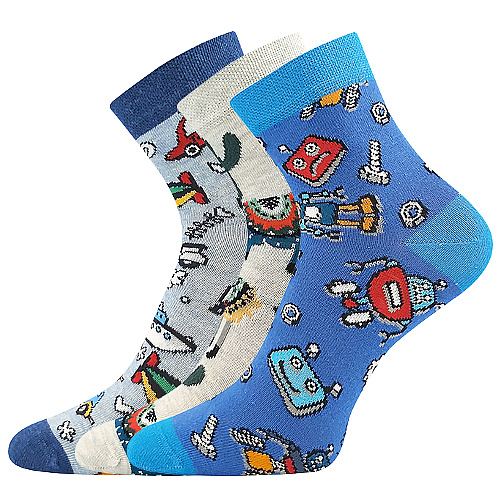 Chlapecké ponožky Lonka - Dedotik C, mix barev Barva: Mix barev, Velikost: 35-38
