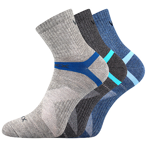 Pánské ponožky VoXX - Rexon A, šedá, modrá Barva: Mix barev, Velikost: 39-42