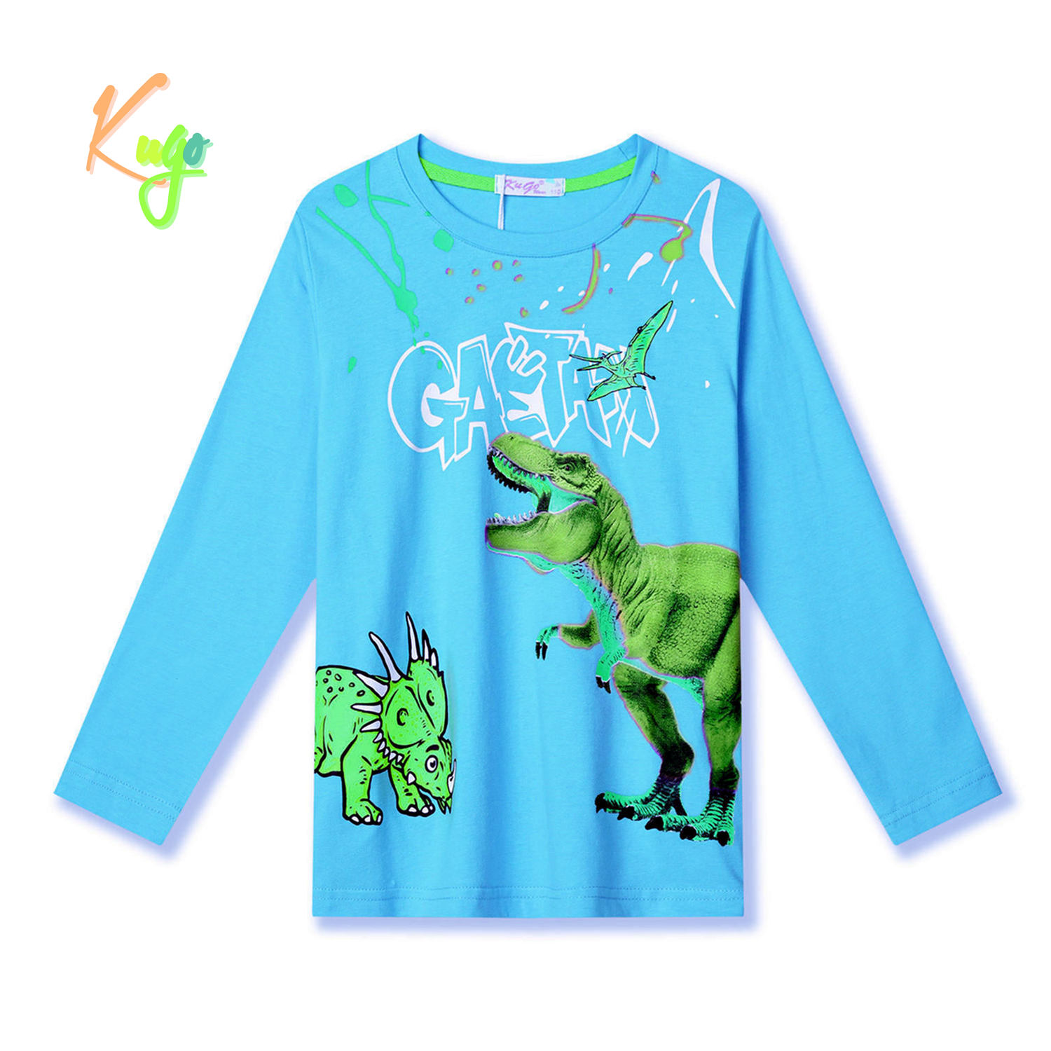 Chlapecké tričko - KUGO HC9307, modrá Barva: Modrá, Velikost: 116