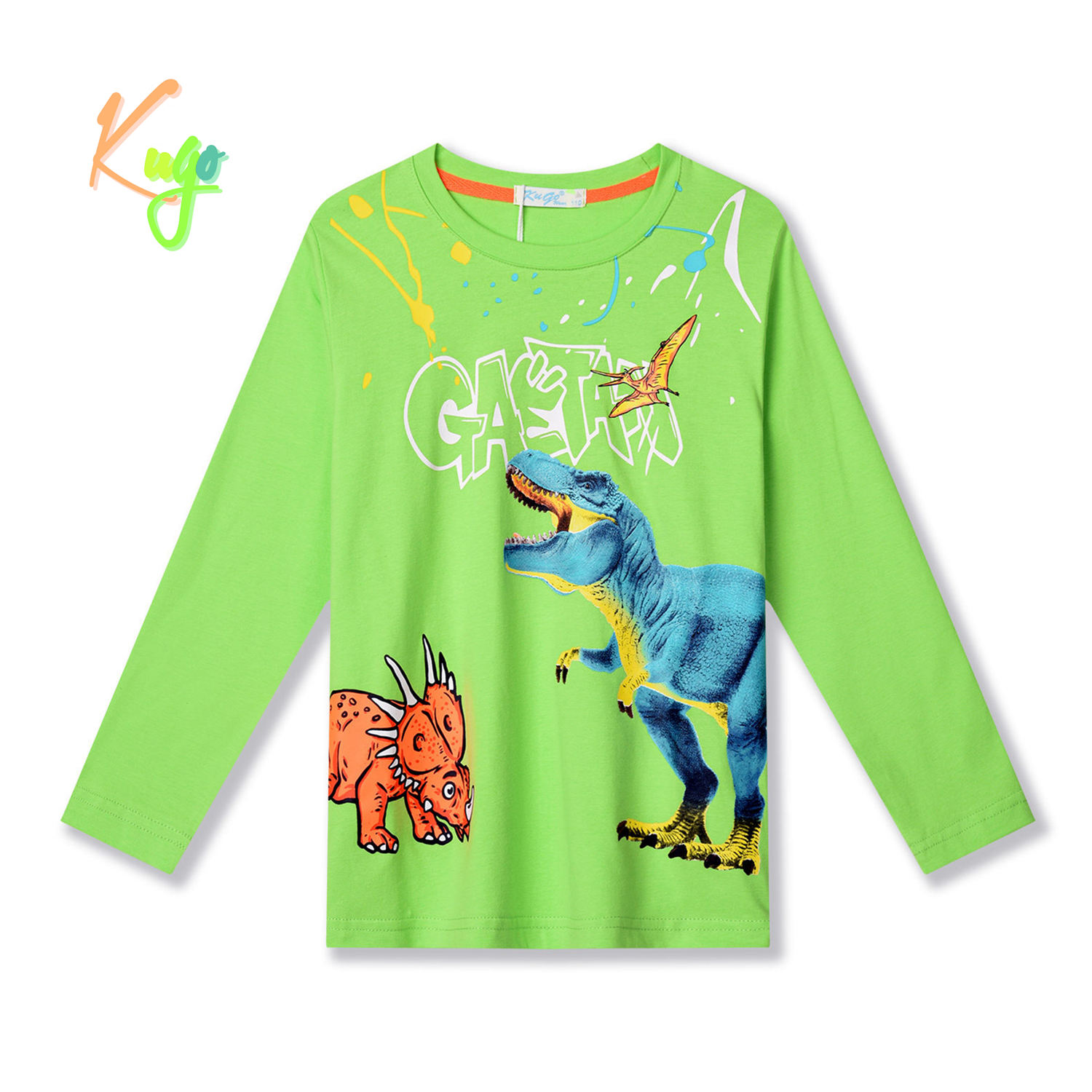 Chlapecké tričko - KUGO HC9307, zelinkavá Barva: Zelená, Velikost: 116