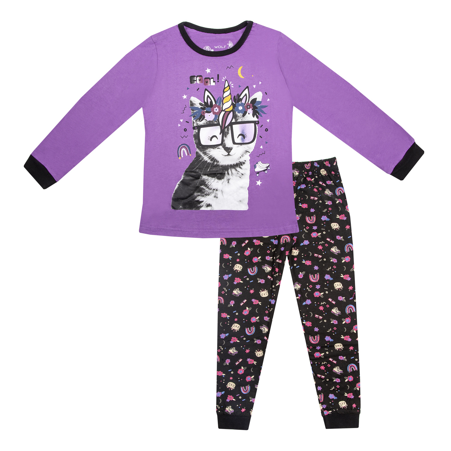Dívčí pyžamo - Wolf S2352B, fialová Barva: Fialová, Velikost: 128