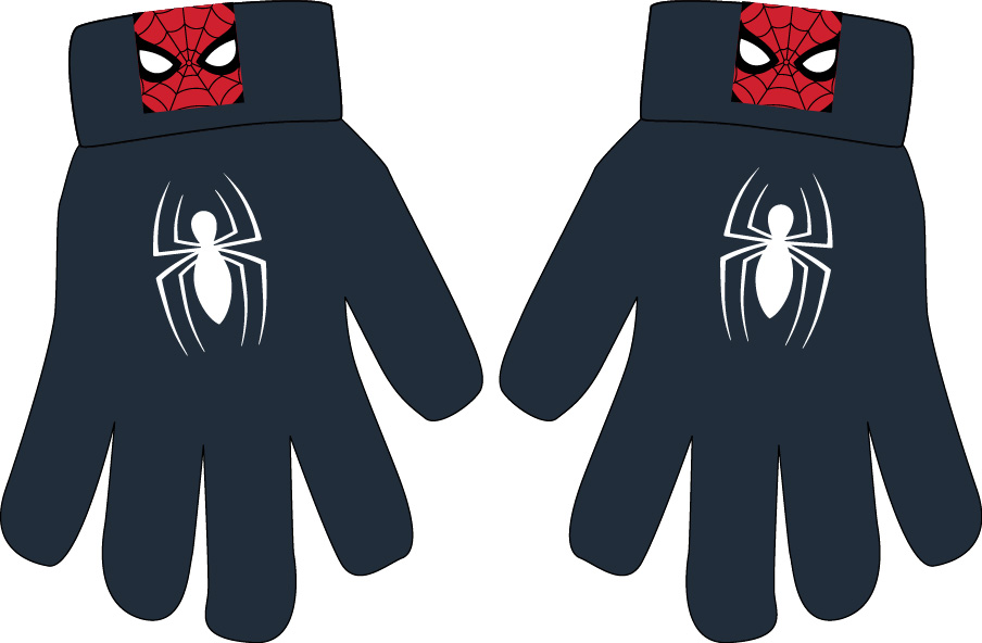 Spider Man - licence Chlapecké rukavice - Spider-Man 52421473, tmavě modrá Barva: Modrá tmavě, Velikost: uni velikost