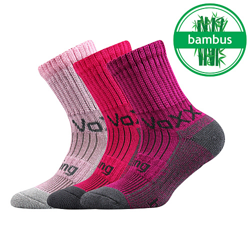 Dívčí ponožky VoXX - Bomberik, růžová Barva: Růžová, Velikost: 30-34