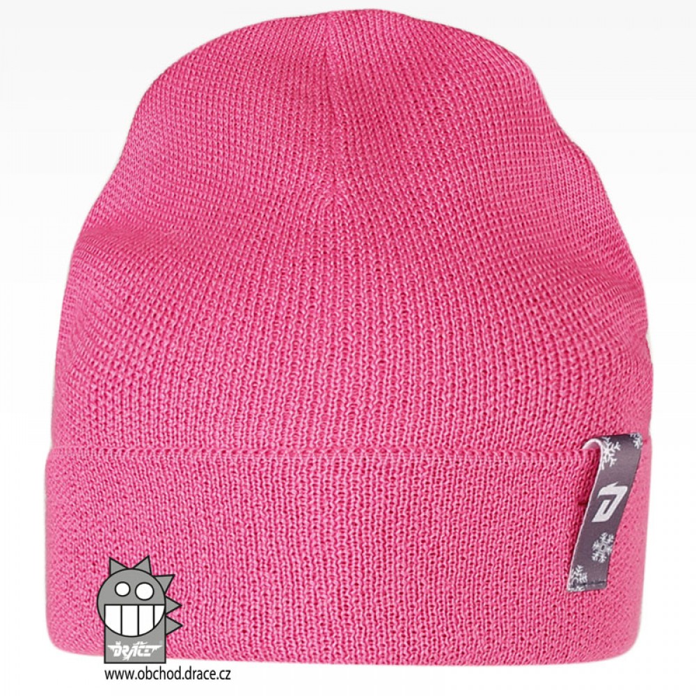 Merino pletená čepice Dráče - Urban 13, růžová NEON Barva: Růžová, Velikost: 54-56