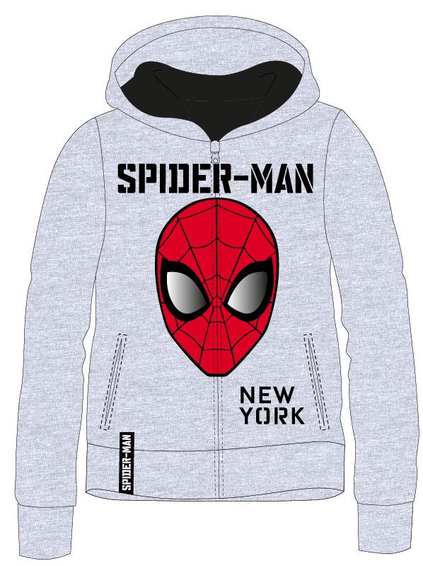 Spider Man - licence Chlapecká mikina - Spider-Man 52181451, šedý melír Barva: Šedá, Velikost: 104