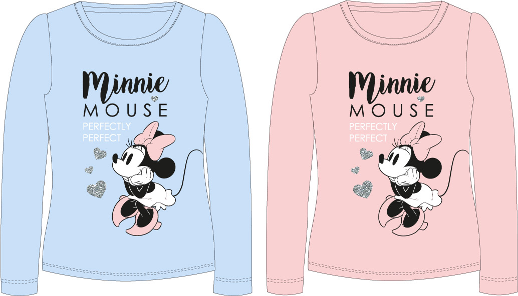 Minnie Mouse - licence Dívčí tričko - Minnie Mouse 52027831, světle lososová Barva: Lososová, Velikost: 104