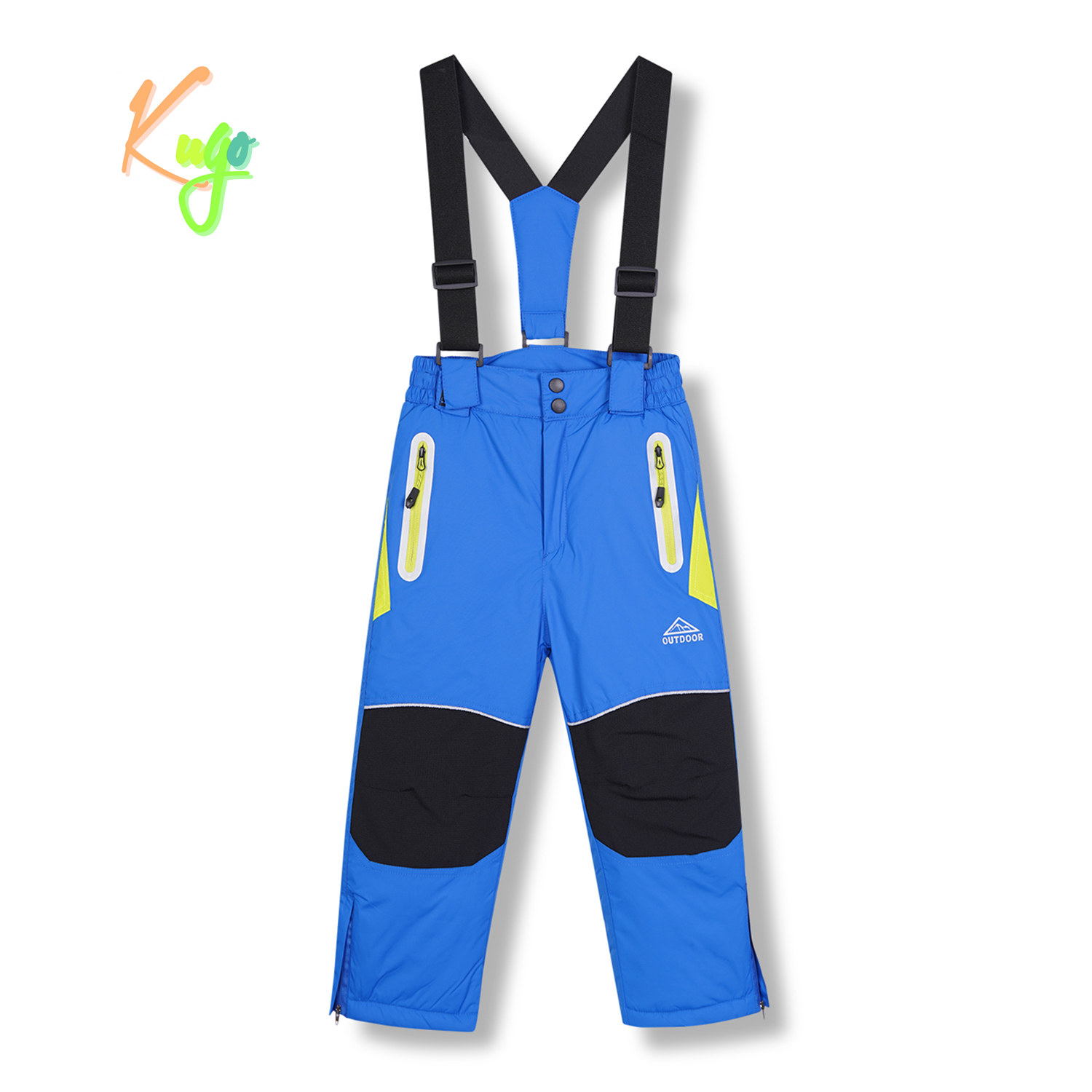 Chlapecké lyžařské kalhoty - KUGO DK8230, modrá Barva: Modrá, Velikost: 128