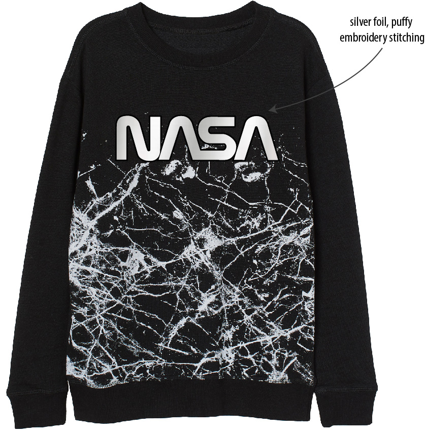Nasa - licence Chlapecká mikina - NASA 5218170, černá Barva: Černá, Velikost: 134-140