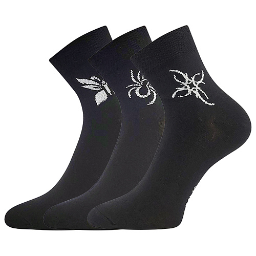 Dámské ponožky Boma - Tatoo, černá Barva: Černá, Velikost: 35-38