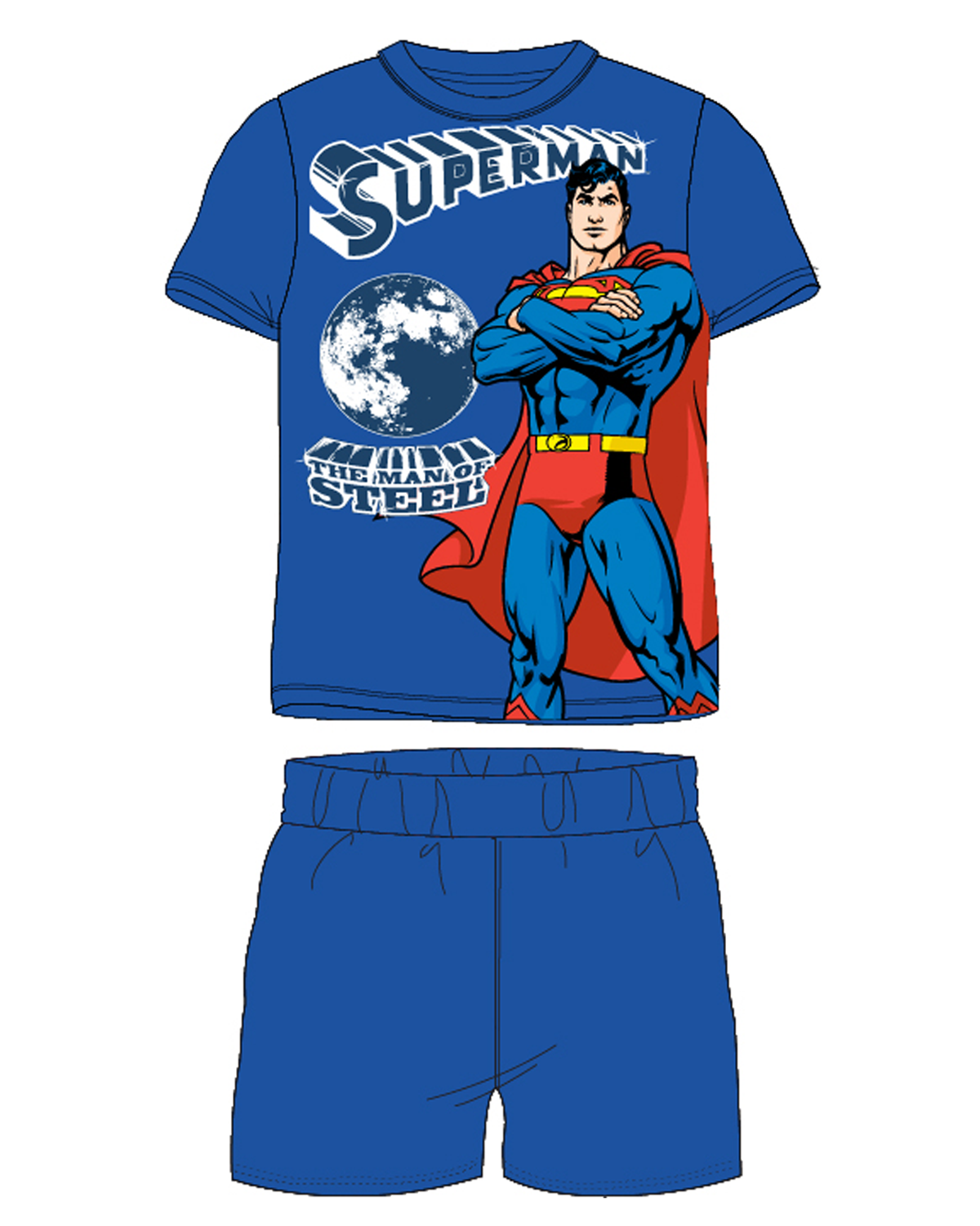 superman-licence Chlapecké pyžamo - Superman 5204302WOL, modrá Barva: Modrá, Velikost: 104