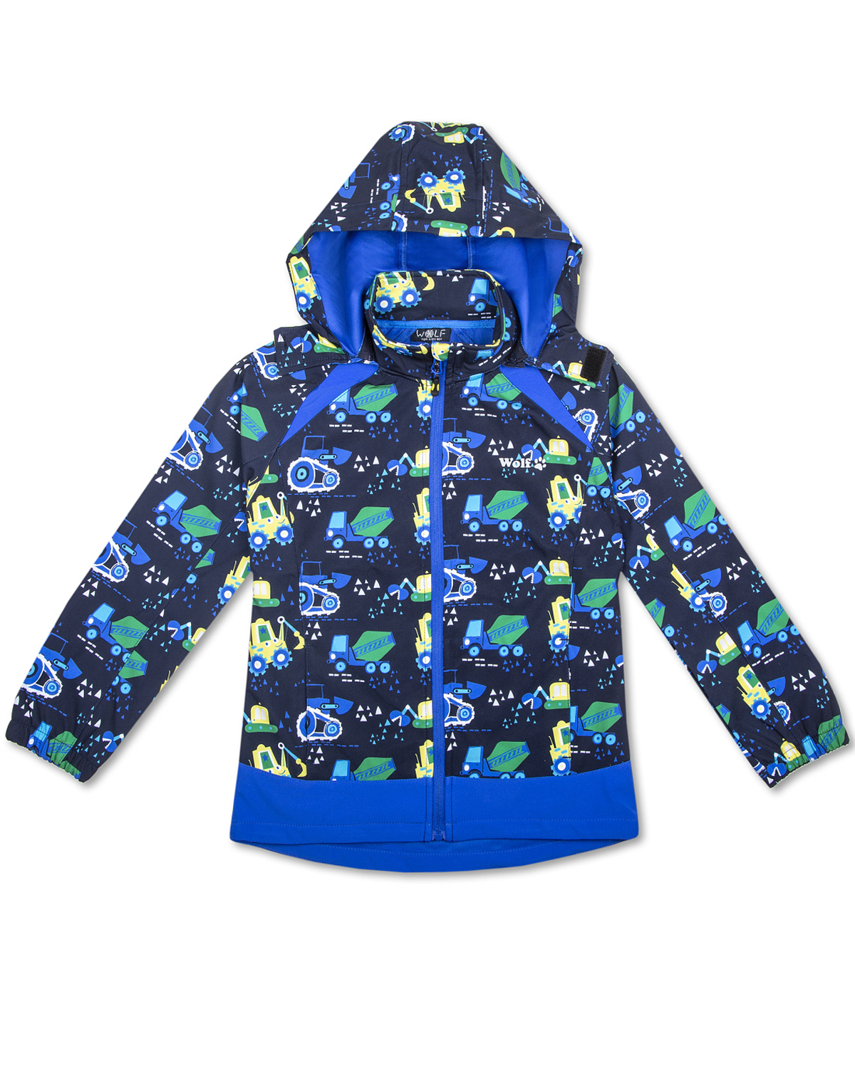 Chlapecká softshellová bunda - Wolf B2363, tmavě modrá Barva: Modrá tmavě, Velikost: 110-116