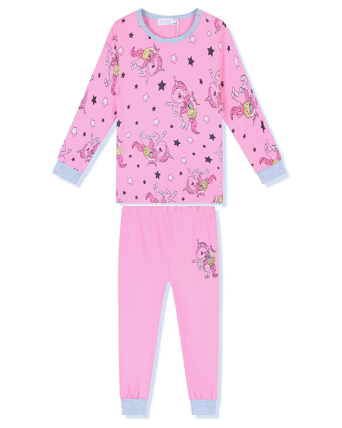 Dívčí pyžamo - KUGO MP1326, světle růžová Barva: Růžová světlejší, Velikost: 98-104