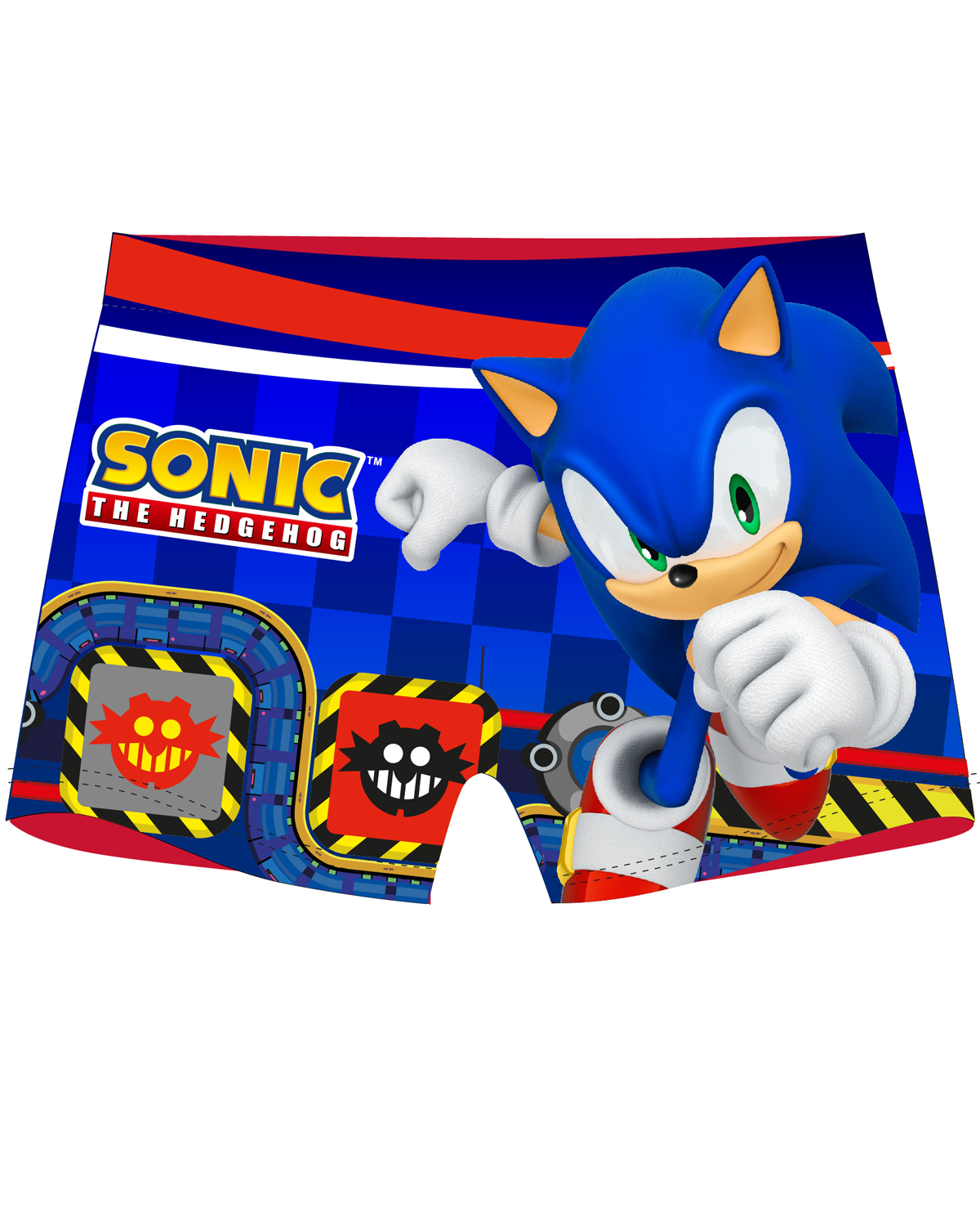 Ježek SONIC - licence Chlapecké koupací boxerky - Ježek Sonic 5244160, modrá / červená Barva: Modrá, Velikost: 110-116