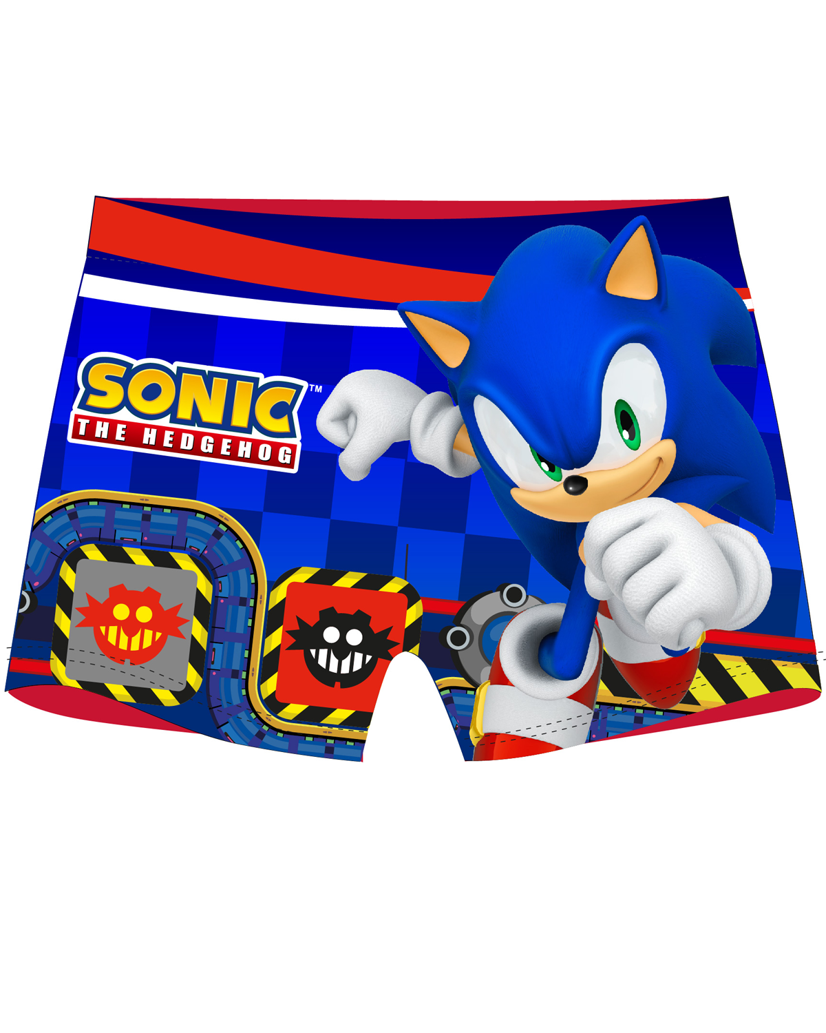 Ježek SONIC - licence Chlapecké koupací boxerky - Ježek Sonic 5244160, modrá / červená Barva: Modrá, Velikost: 98-104