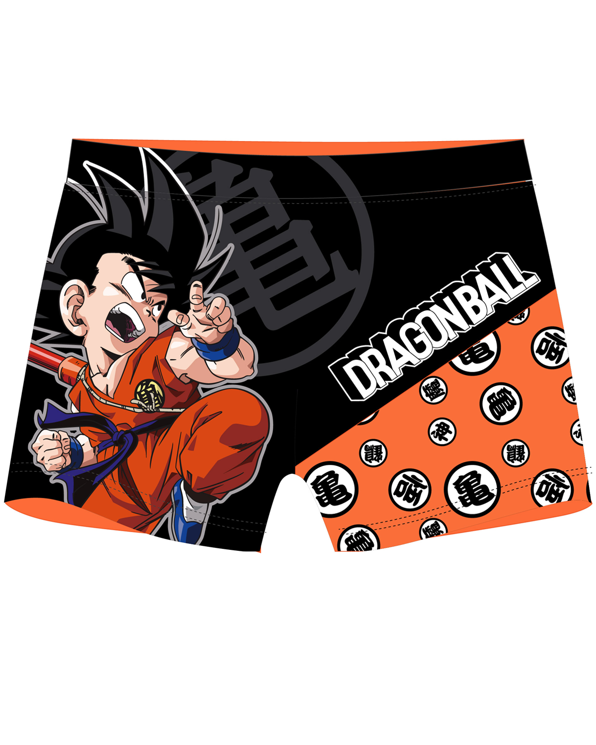 Dragon Ball - licence Chlapecké koupací boxerky - Dragon Ball 5244067, černá / oranžová Barva: Černá, Velikost: 116