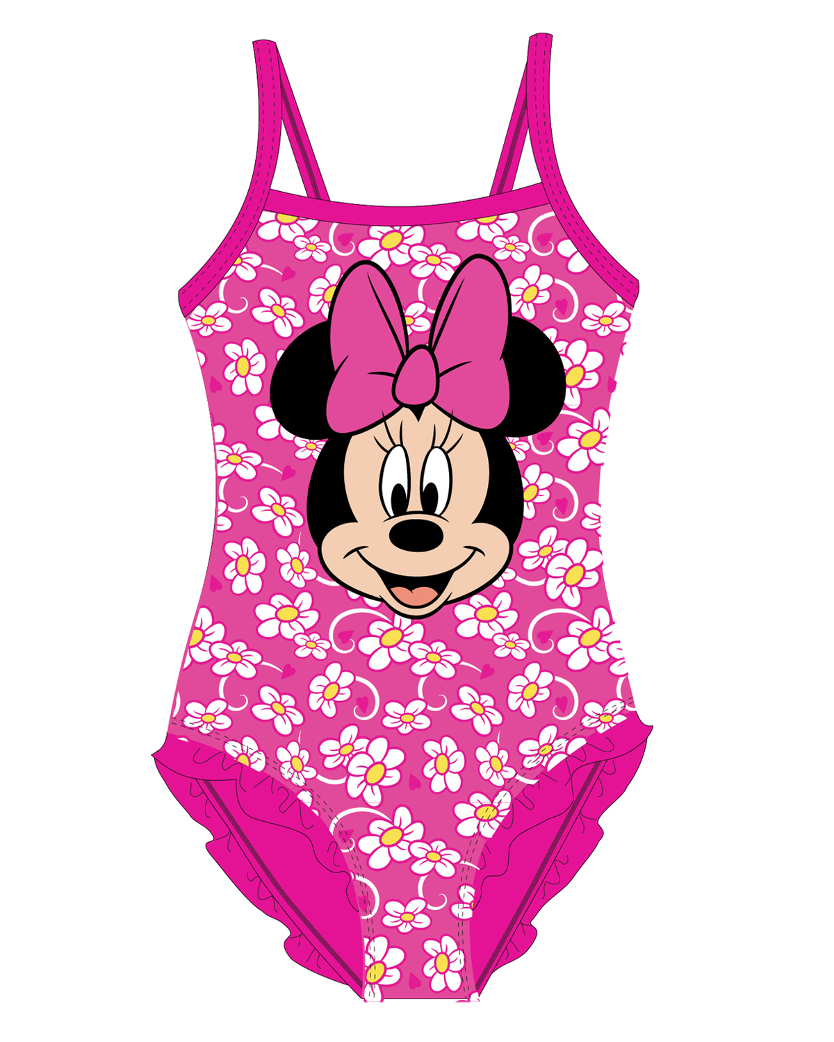 Minnie Mouse - licence Dívčí plavky - Minnie Mouse 5244B591, fialovorůžová Barva: Růžová, Velikost: 104-110