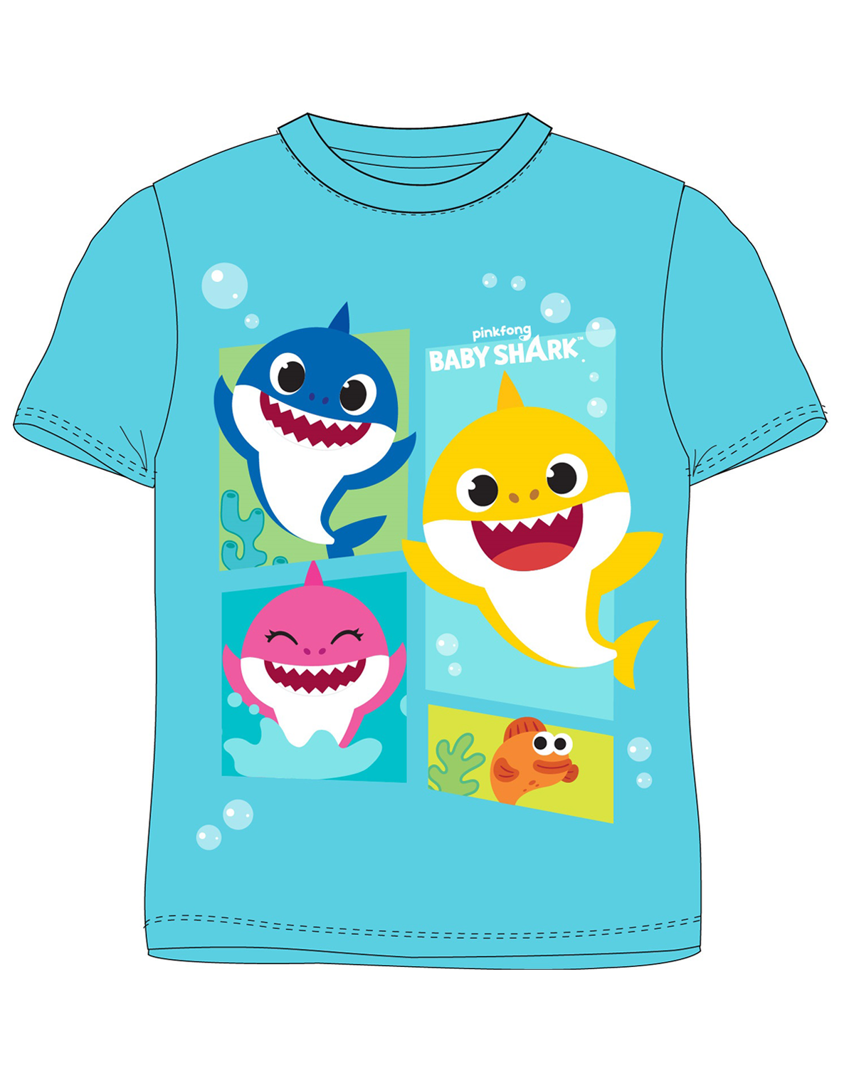 Chlapecké tričko - Baby Shark 5202022, tyrkysová Barva: Tyrkysová, Velikost: 110