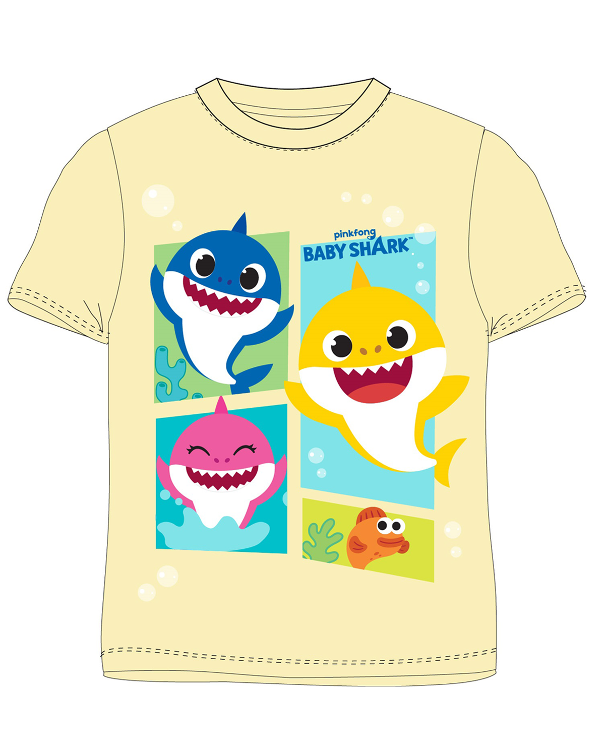 Chlapecké tričko - Baby Shark 5202022, světle žlutá Barva: Žlutá, Velikost: 92