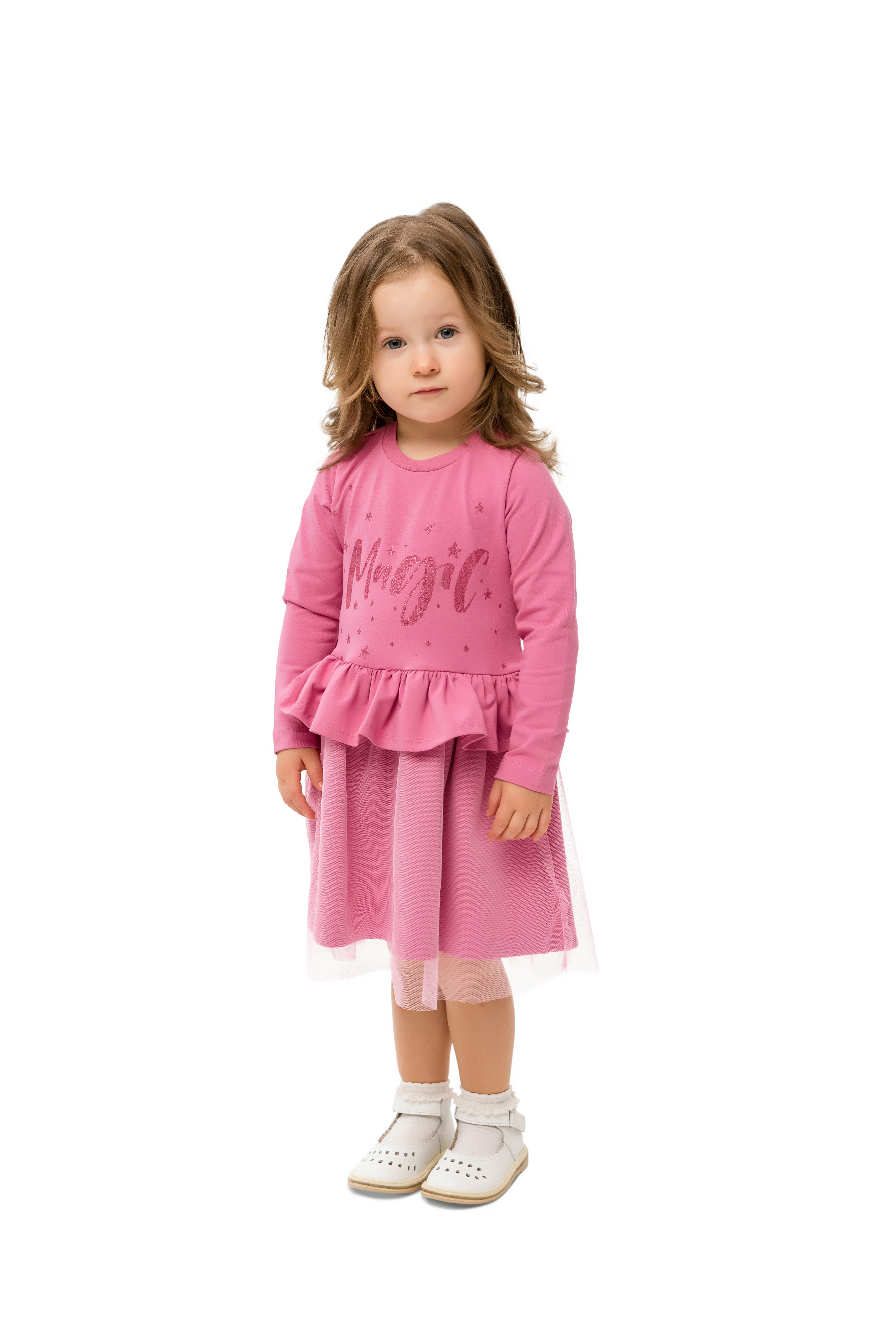Dívčí šaty - WINKIKI WKG 92555, růžová Barva: Růžová, Velikost: 104