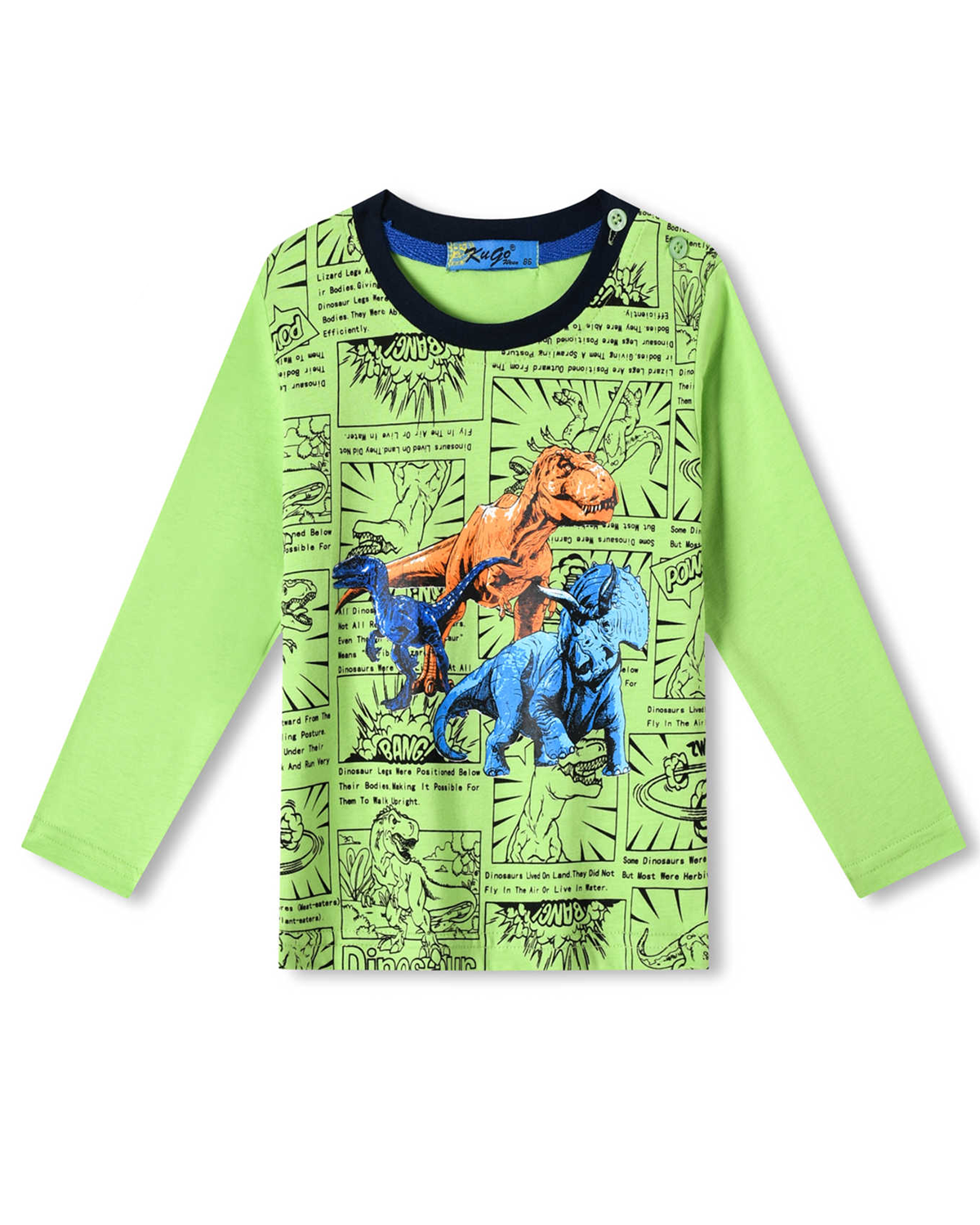 Chlapecké tričko - KUGO HC0751, zelinkavá Barva: Zelinkavá, Velikost: 86