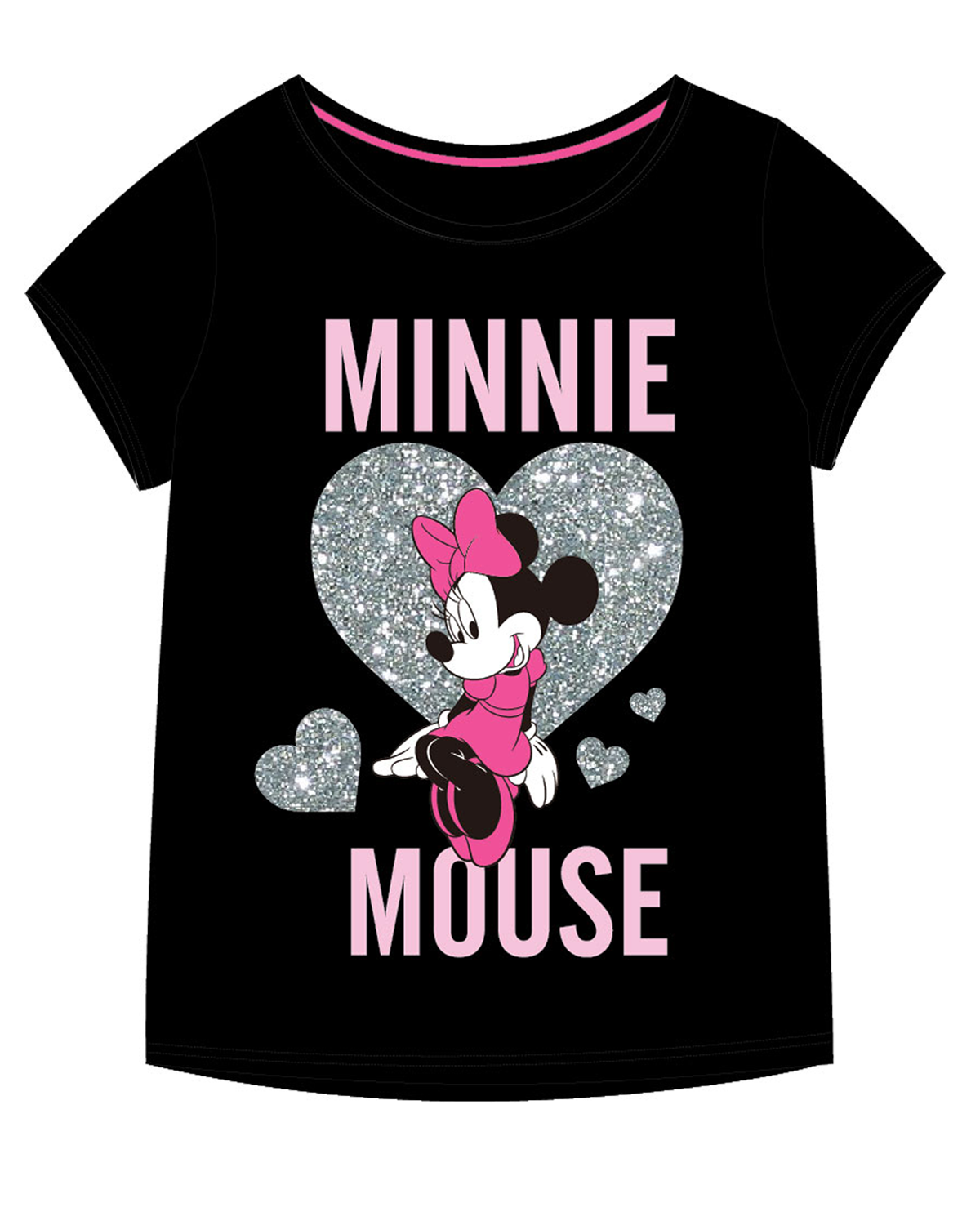 Minnie Mouse - licence Dívčí tričko - Minnie Mouse 52029491KOM, černá Barva: Černá, Velikost: 128
