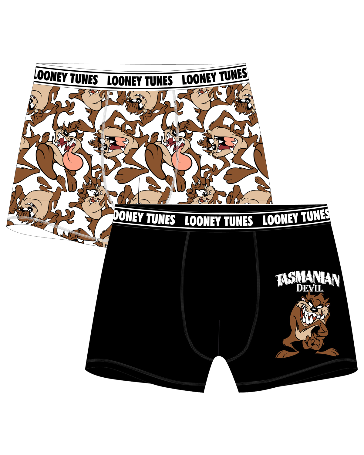 Looney Tunes - licence Pánské boxerky - Looney Tunes 5333907, bílá / černá Barva: Mix barev, Velikost: XXL