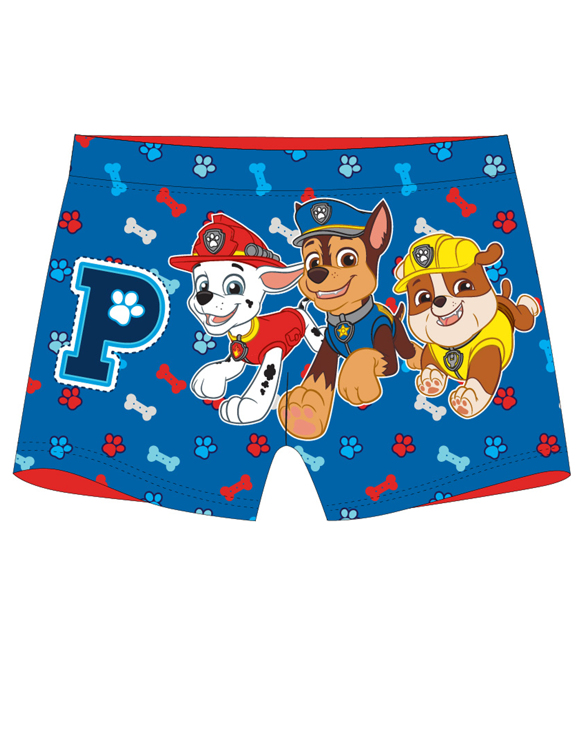 Paw Patrol - Tlapková patrola -Licence Chlapecké koupací boxerky - Paw Patrol 52442207, modrá Barva: Modrá, Velikost: 122-128