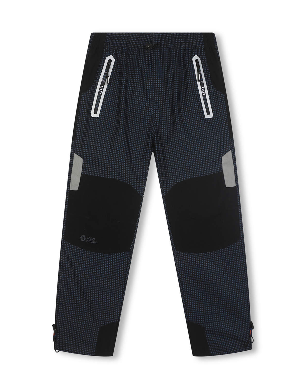 Chlapecké outdoorové kalhoty - KUGO G8556, šedomodrá / šedé kapsy Barva: Šedá, Velikost: 164