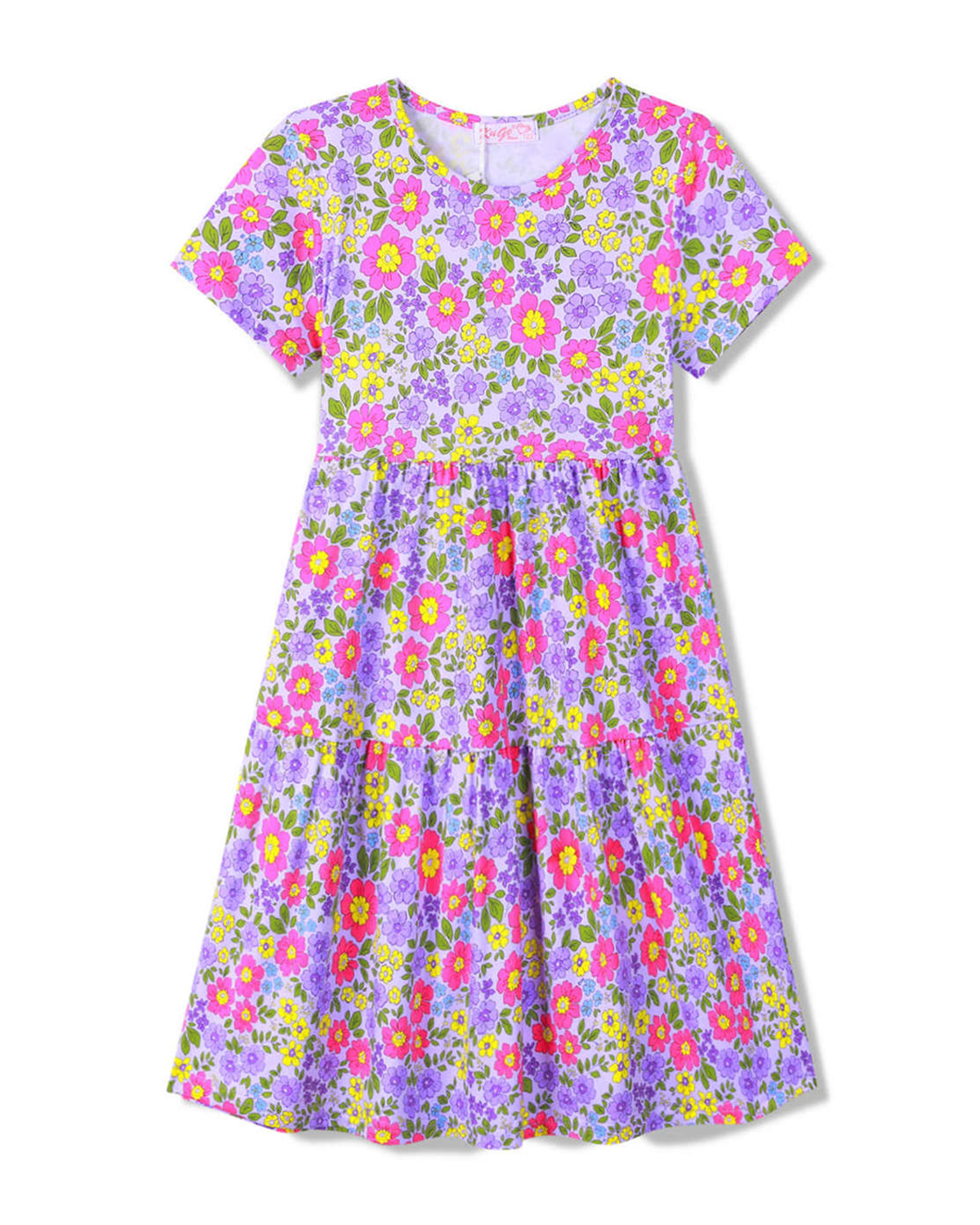Dívčí šaty - KUGO CS1067, fialková Barva: Fialková, Velikost: 140