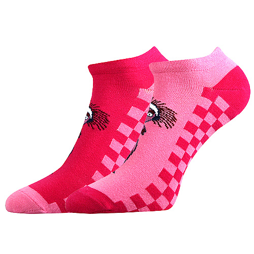 Dívčí kotníkové ponožky Boma - Lichožrouti S, Žiletka Barva: Růžová, Velikost: 39-42