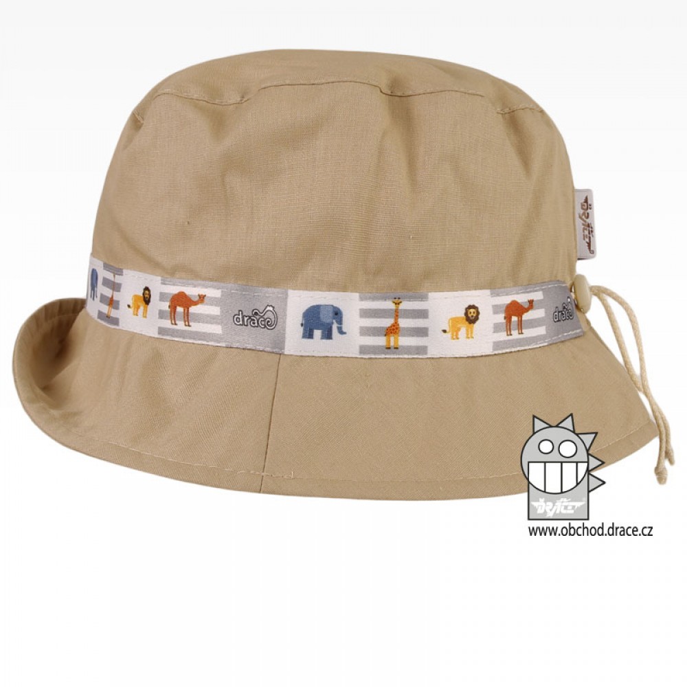Bavlněný letní klobouk Dráče - Palermo 31, béžová, safari Barva: Béžová, Velikost: 48-50