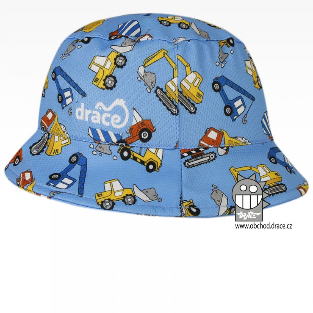 Funkční letní klobouk Dráče - Florida 30, modrá, stavební stroje Barva: Modrá, Velikost: 46-48