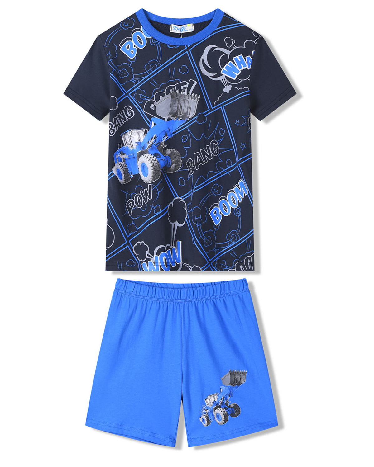 Chlapecké pyžamo - KUGO WT7310, tmavě modrá Barva: Modrá tmavě, Velikost: 116