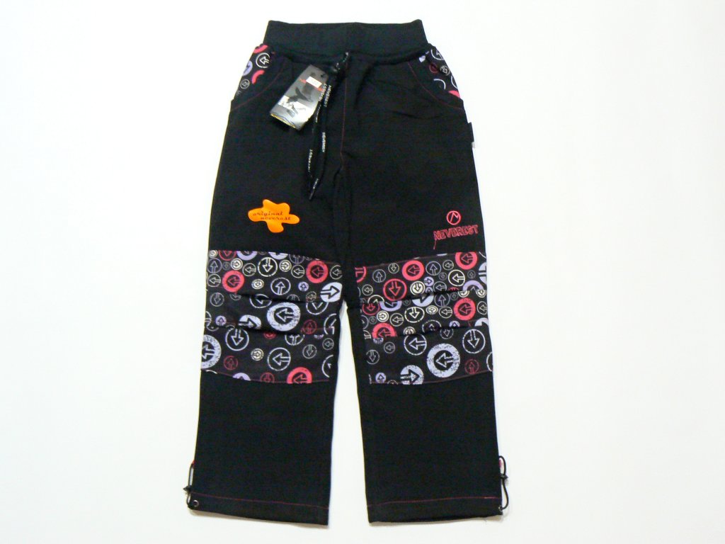 Dívčí softshellové kalhoty - NEVEREST F7281cc, vel.92-122 Barva: Černá, Velikost: 92