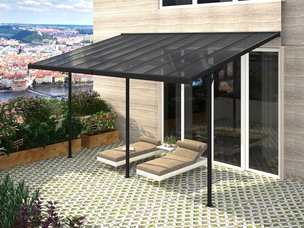 ArtRoja Pergola BRUCE H | sivý polykarbonát