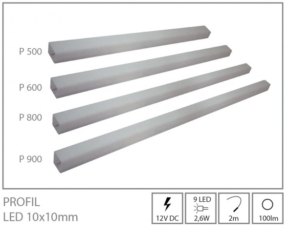 ArtExt Osvetlenie sokla Profil LED ROZMER: P 900
