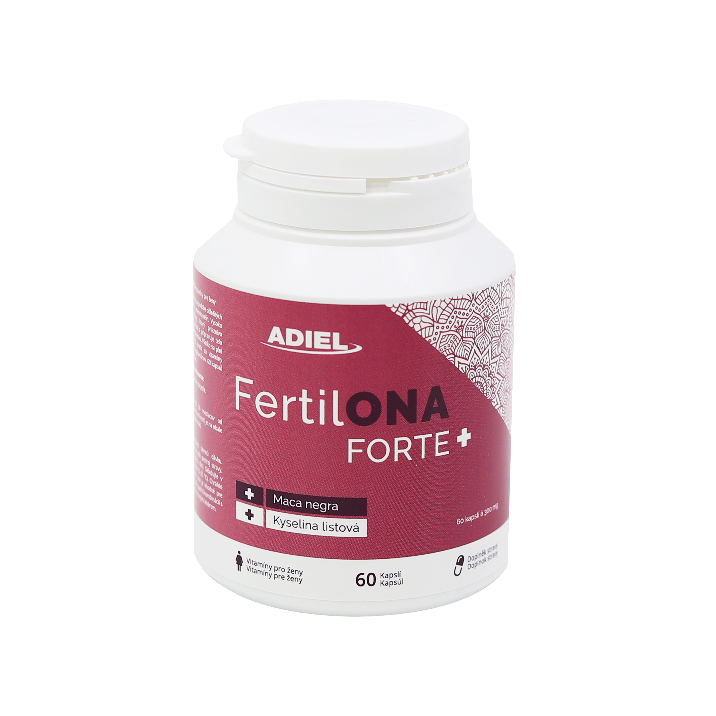 ADIEL FertilONA forte plus - Vitamíny pro ženy 60 kapslí 1 ks v balení: 1x60 kasplí