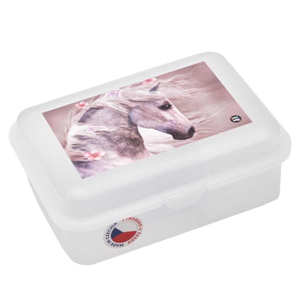 Oxybag Box na desiatu s priehradkou kôň romantic