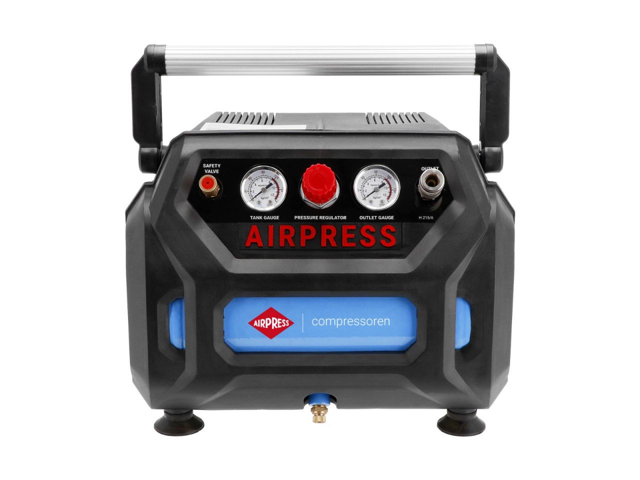 Airpress Kompresor bezolejový H 215-6 8bar 6l BoomBox