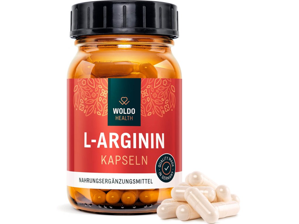L-Arginin HCL, 120 kapslí