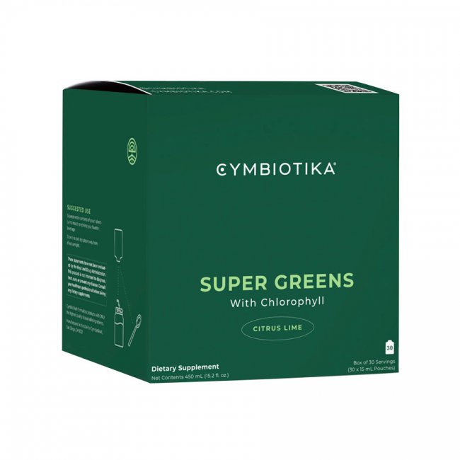 Super Greens s chlorofylem – citrus limetka, 450 ml
