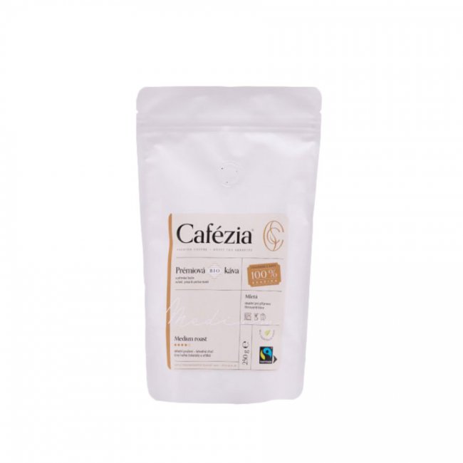 MEDIUM ROAST mletá středně pražená BIO káva, 250 g