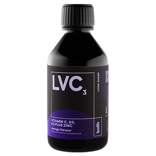 Liposomální vitamín C, D3, K2+zinek s příchutí pomeranče, 240ml